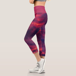 Leggings Capri rouge d'août