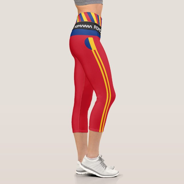 Leggings Capri Roumanie & Roumanie Drapeau mode, Fitness, Sports  (Droite)