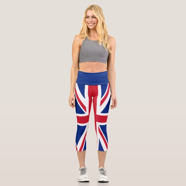 Leggings Capri Royaume-Uni Union Jack Drapeau des colonies britan (Recto)