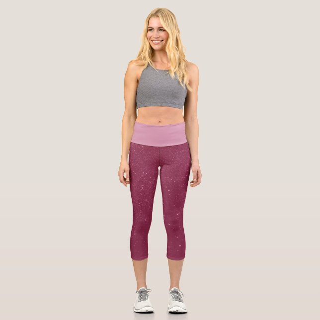 Leggings Capri Sable rose chaud (Recto)