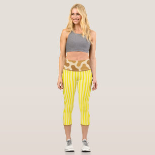 LEGGINGS CAPRI "SAFARI LEMONADE" - TAILLE HAUTE