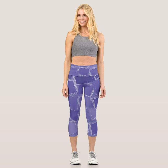 Leggings Capri Scattered purple shades (Recto)