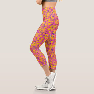 Leggings Capri Scooby-Doo   Funky Flower Motif