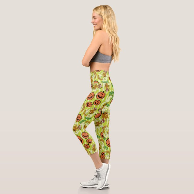 Leggings Capri Scooby-Doo | Happy Halloween Motif (Gauche)