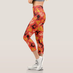 Leggings Capri Scooby-Doo   Ruh Roh Run Scoob ! Motif