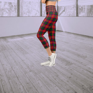 Leggings Capri Scotland Roxburgh District Tartan