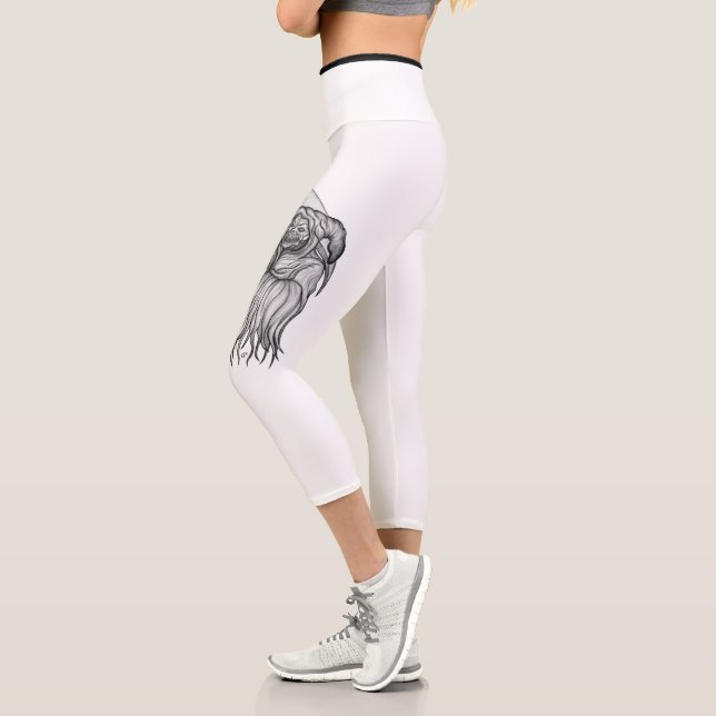Leggings Capri Scythe man - La Mort, Faucheuse Grim (Gauche)