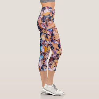 Leggings Capri Sea Shells et Pebbles