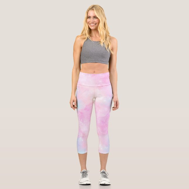 Leggings Capri Série Galaxie Peinte Design 13  (Recto)