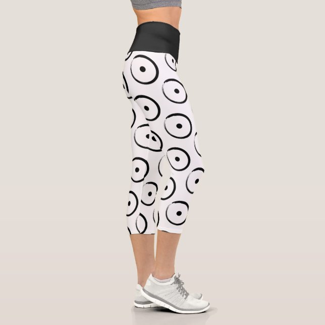 Leggings Capri Signe astrologique - Bouddhisme Zen Circle 1 (Droite)