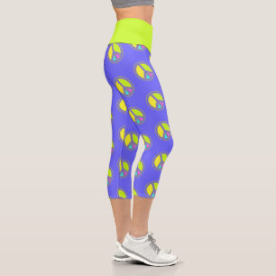Leggings Capri Signe de PAIX aux couleurs remplies 1