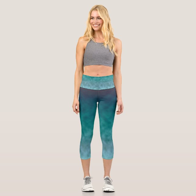 Leggings Capri Silence du lagon (Recto)