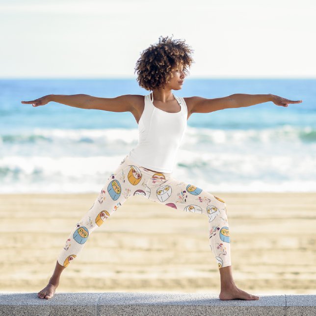 Leggings Capri Sleepy Sloth (Créateur téléchargé)