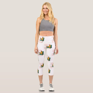 Leggings Capri SlipperyJoe socialisation boisson fête vintage fem
