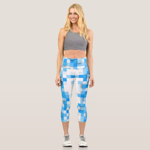 Leggings Capri SlipperyJoe's carré artwork mosaïque moderne trois