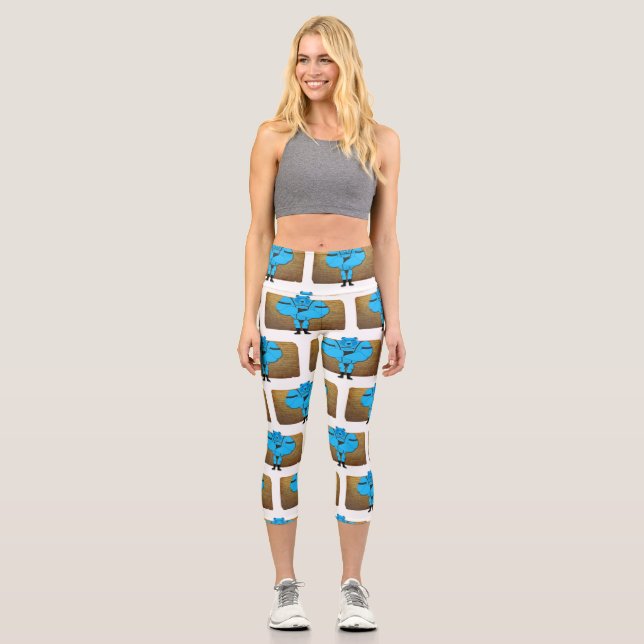 Leggings Capri SlipperyJoe's gay muscle ours dessin animé thong l (Recto)