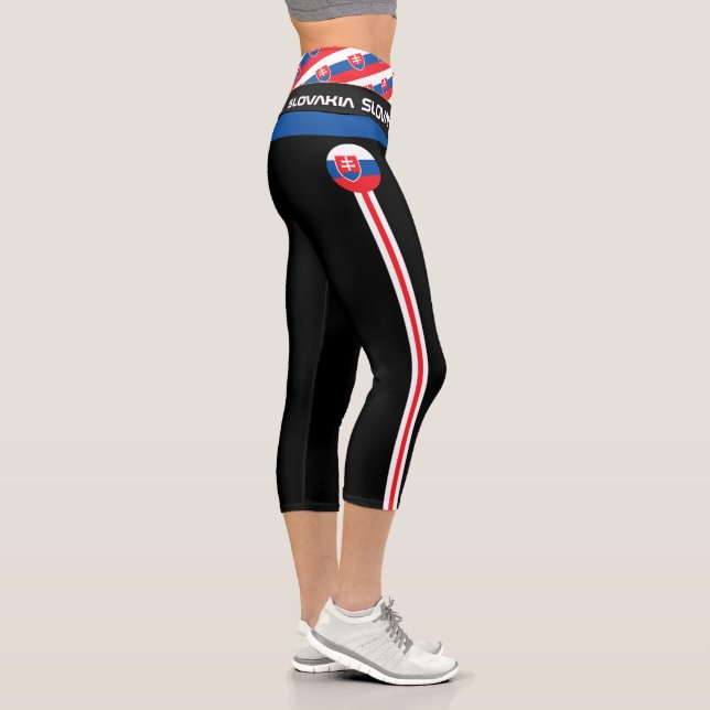Leggings Capri Slovaquie et Slovaquie Drapeau mode, Fitness, Spor (Droite)