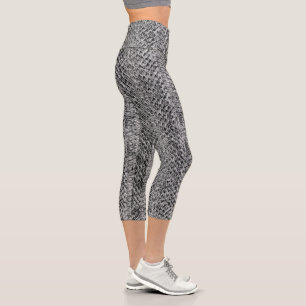 Leggings Capri Snakeskin gris viper