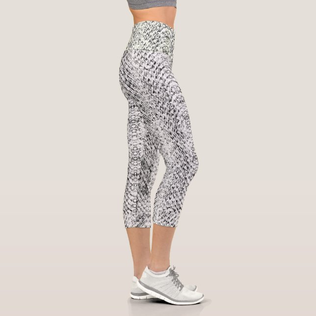 Leggings Capri Snakeskin viper blanc (Droite)
