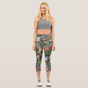 Leggings Capri Sous la série de contes de la mer de fée peinture