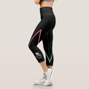 Leggings Capri Soyez forte, belle, vous - Licorne de gymnastique