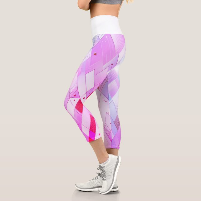 Leggings Capri Spectre triangulaire chatoyant (Gauche)