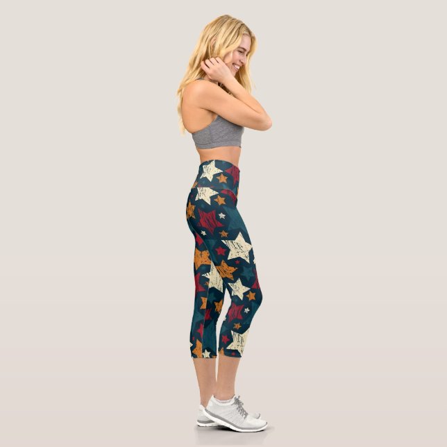 Leggings Capri Starry Night Chaos (Droite)