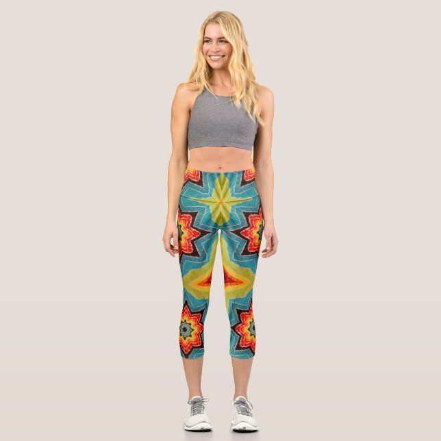 Leggings Capri Stars Tie Dye (Recto)