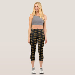 Leggings Capri Symbole d'infini doré