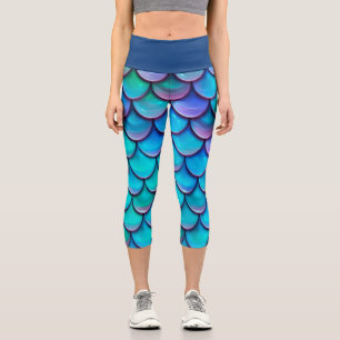 Leggings Capri taille haute sirène