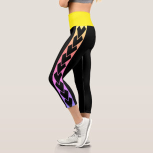 Leggings Capri taille haute tribal Amazone