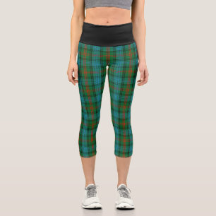 Leggings Capri Tartan Plaid De Chasse Classique De Clan Ross