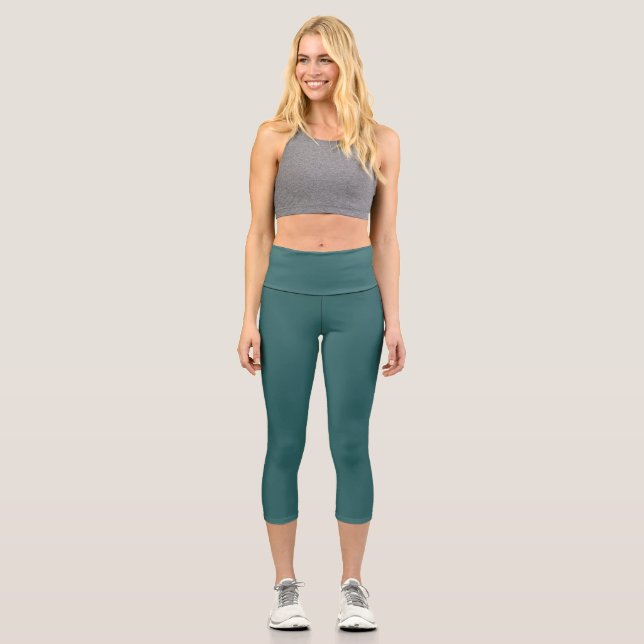 Leggings Capri Teal transformatif (Recto)