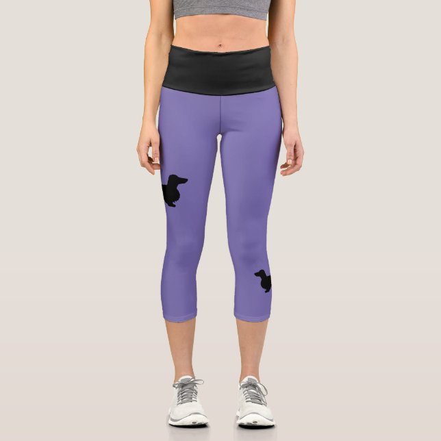 Leggings Capri Teckel Poil Long - Silhouette 1 (Recto)