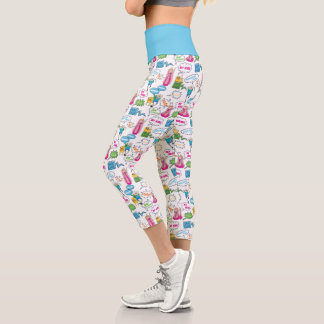 Leggings Capri Temps d'aventure | Motif d'appel de caractères