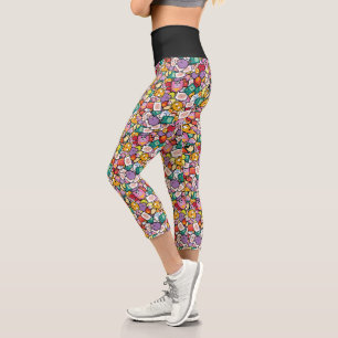 Leggings Capri Temps d'aventure Motif de jeu de caractères