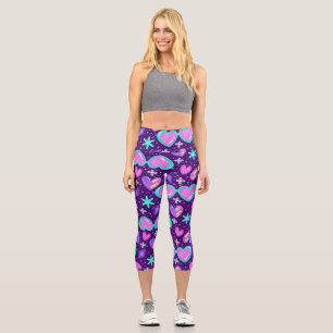 Leggings Capri Tendance 90s Lunettes de soleil néon Thème Capri L