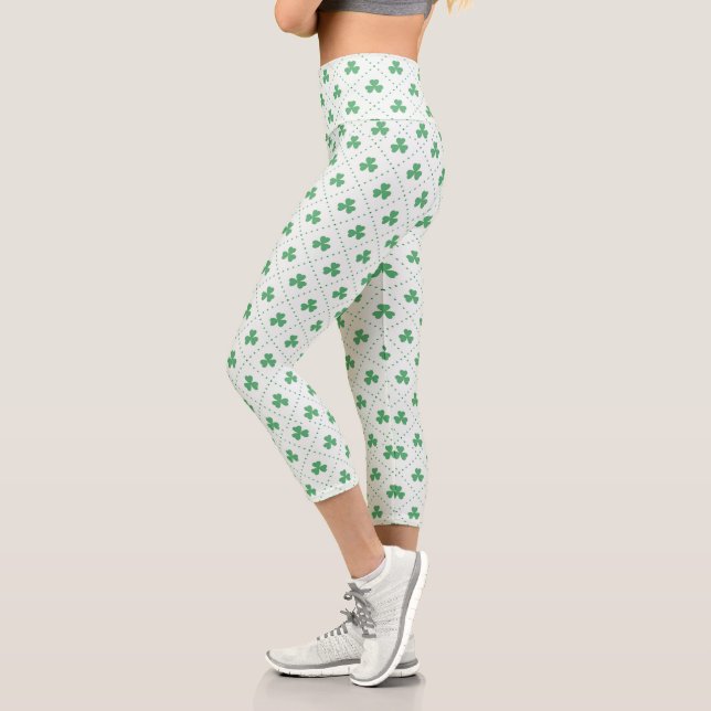 Leggings Capri Tendance Feuille de Trèfle pour une (Gauche)