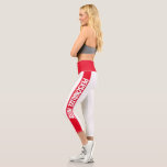 Leggings Capri Texte personnalisé trié<br><div class="desc">Ajoutez votre propre texte à ces légendes capri faciles à personnaliser de Ricaso</div>