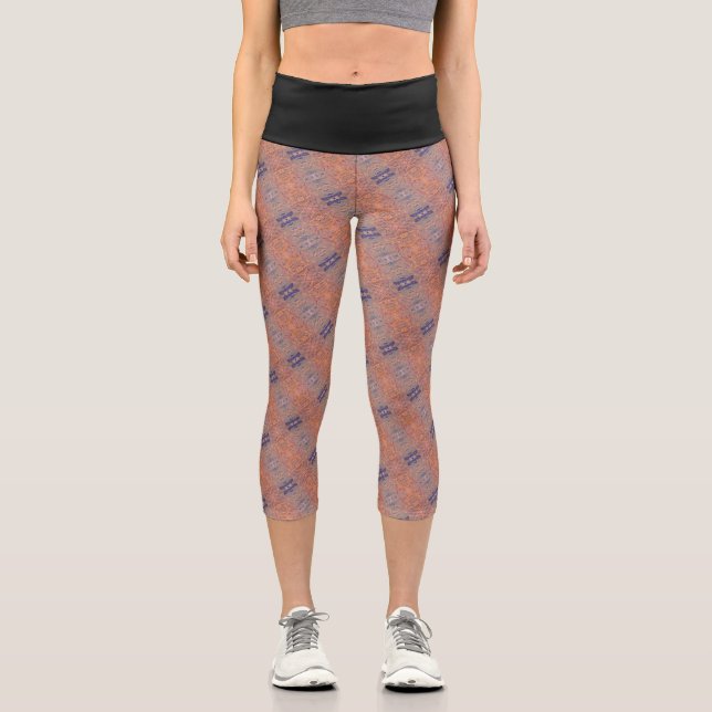 Leggings Capri Textura #48 de obra Amanecer (Recto)