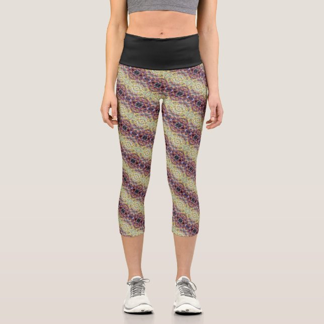 Leggings Capri Textura #4 de la obra Piña (Recto)