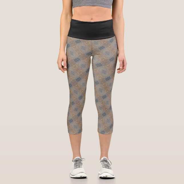 Leggings Capri Textura #4 de obra Amanecer (Recto)