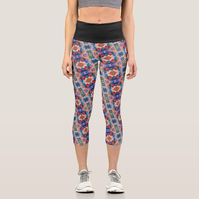 Leggings Capri Textura #5 de la obra Piña (Recto)