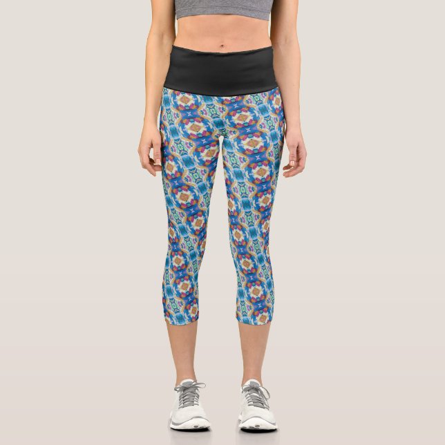 Leggings Capri Textura #7 de la obra Piña (Recto)
