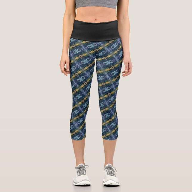 Leggings Capri Textura #8 de la obra Maritimo (Recto)