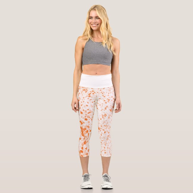 Leggings Capri Texture - Orange (Recto)