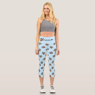 Leggings Capri Thé de bulle et ours de panda personnalisés