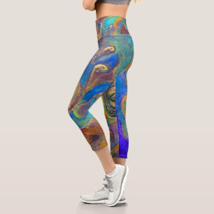Leggings Capri "The Gold Guardian from Unseen" par Paul Buică