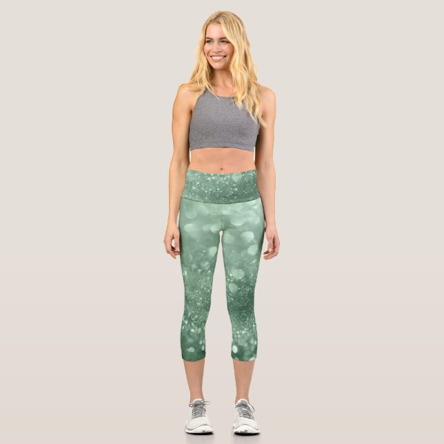 Leggings Capri 🌊💙 Tidal Motion Aigue-Marine (Recto)