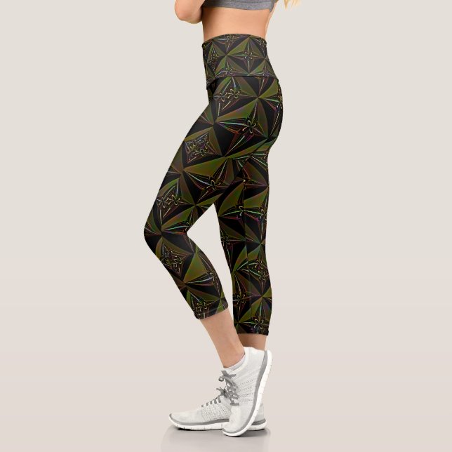 Leggings Capri "Tirer les Ficelles" Capris Taille Haute (Gauche)